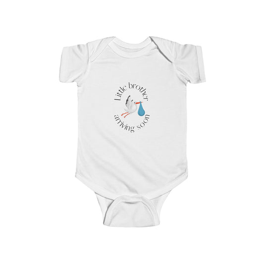 Little Brother Arriving Soon Baby One-piece