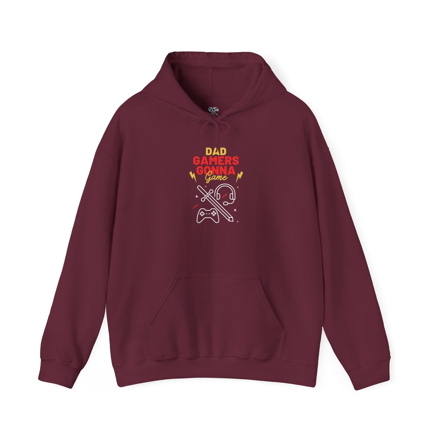 Gamer Dad's Hoodie Maroon Hoodie