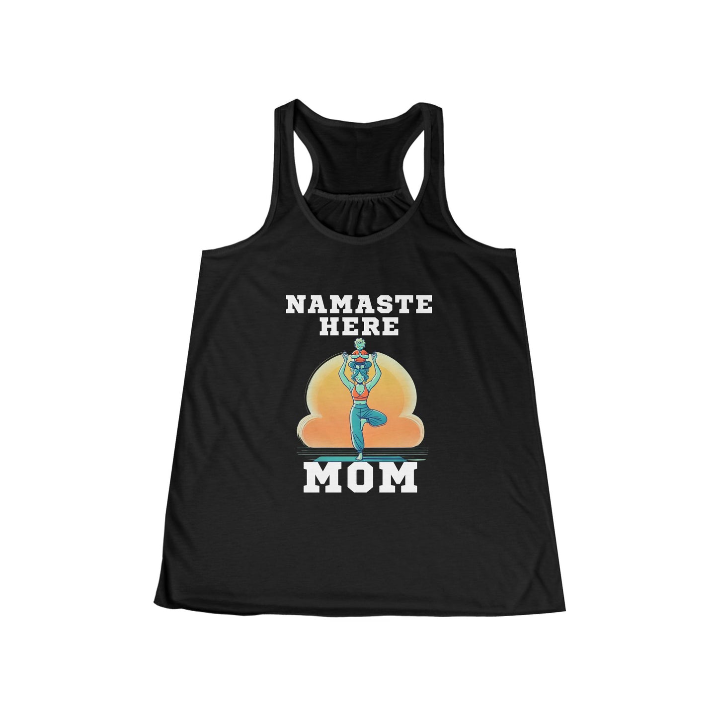 Namaste Here Mom Racerback Tank