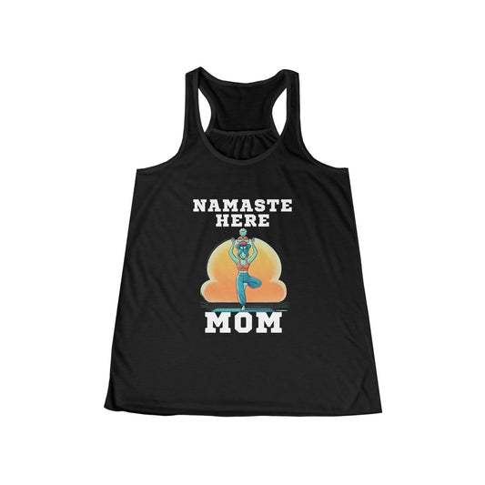 Namaste Here Mom Racerback Tank
