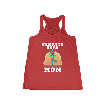 Namaste Here Mom Racerback Tank