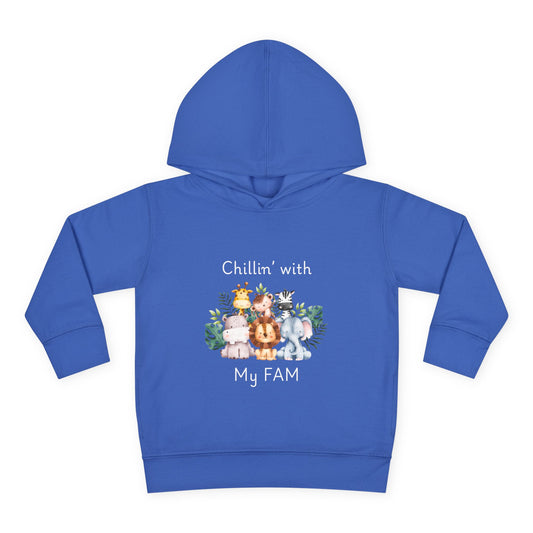 Chillin with My Fam Toddler Fleece Hoodie