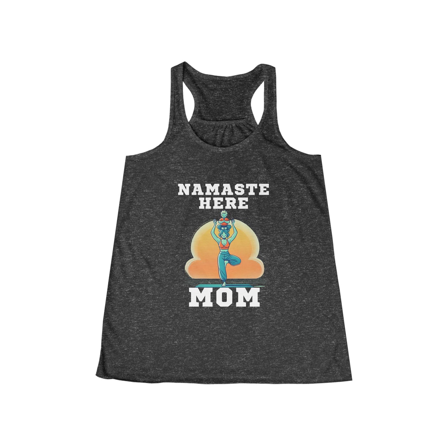 Namaste Here Mom Racerback Tank