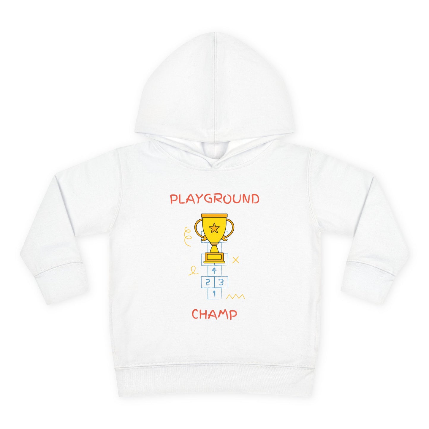 Playground Champ Toddler Fleece Hoodie White Kids clothes