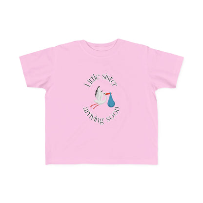 Little Sister Arriving Soon Infant & Toddler Tees