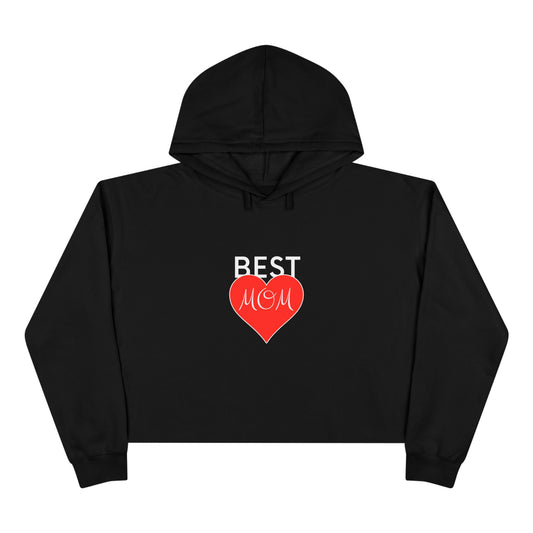 Best Mom Crop Hoodie