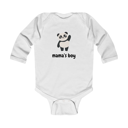 Mama's Boy Baby Long Sleeve One-piece