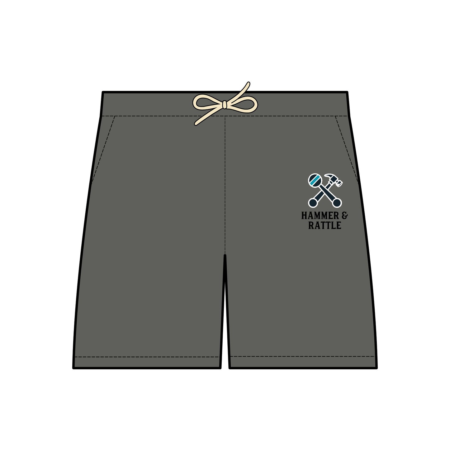 Hammer & Rattle Light Fleece Shorts Pepper Trousers