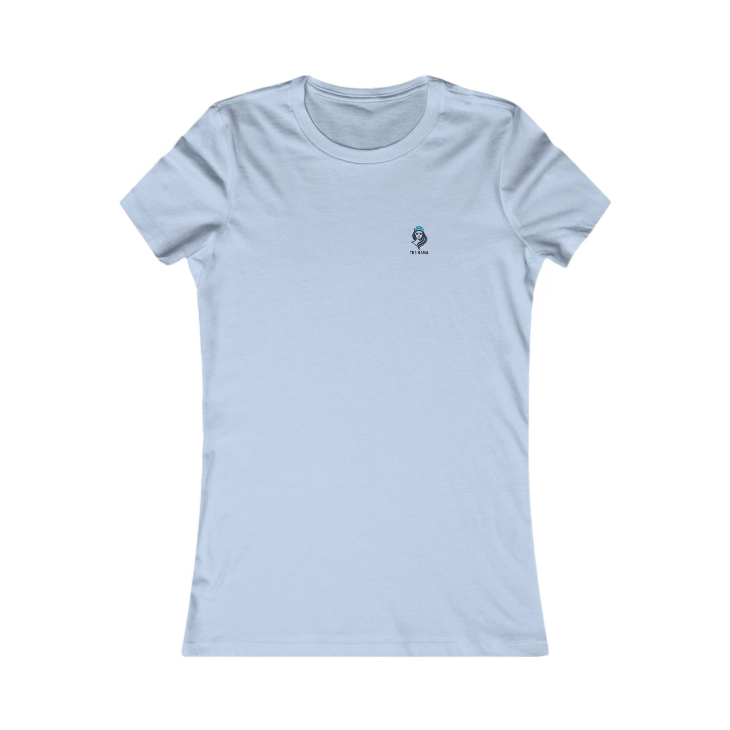 The Mama Fitted Tee Baby Blue T-Shirt