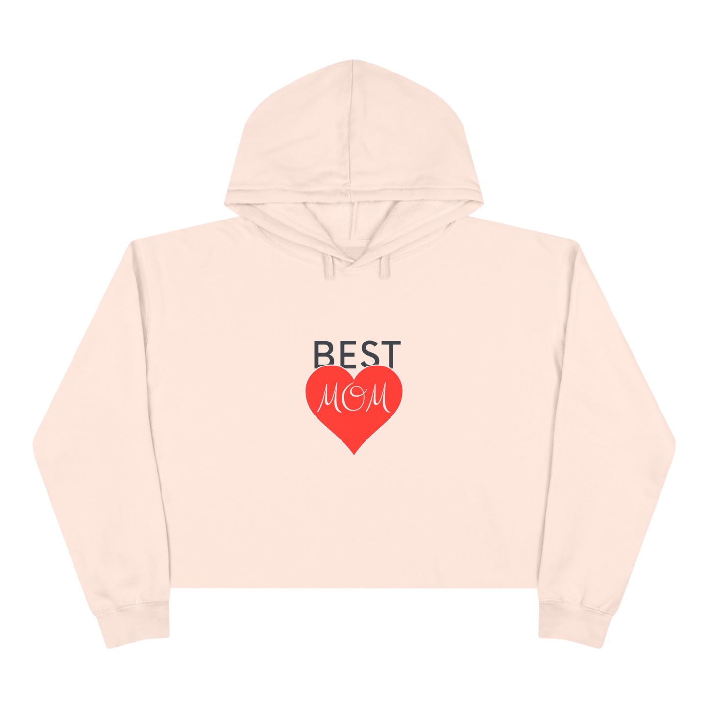 Best Mom Crop Hoodie