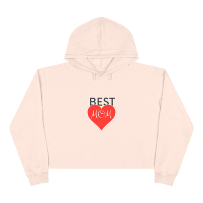 Best Mom Crop Hoodie