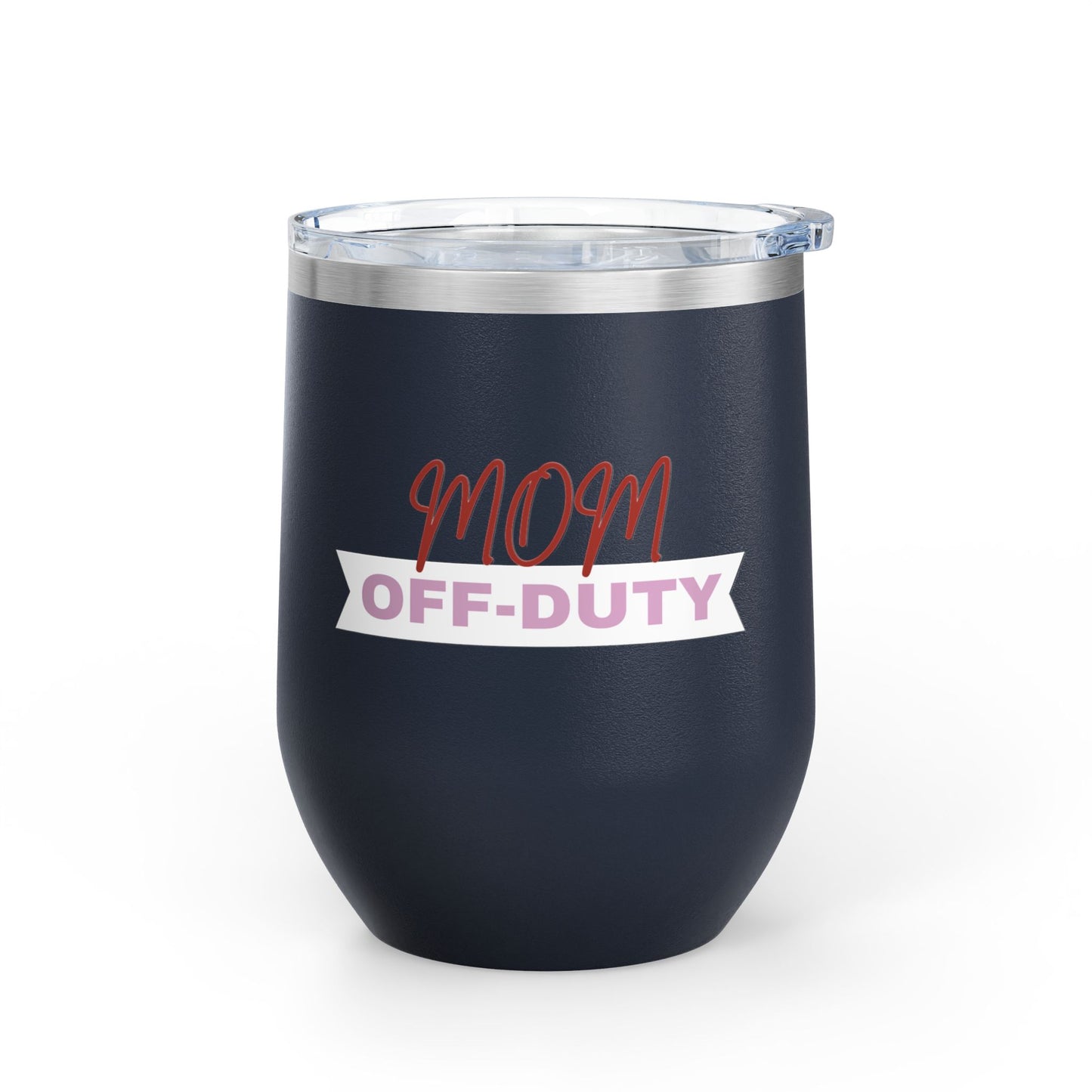 Mom Off Duty Wine Tumbler, 12oz