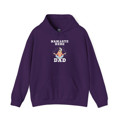 Namaste Here Dad Hoodie Purple Hoodie