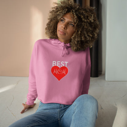 Best Mom Crop Hoodie