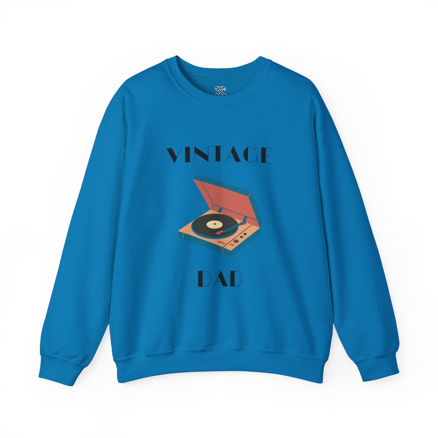 Vintage Dad Heavy Blend™ Crewneck Sweatshirt Sapphire Sweatshirt