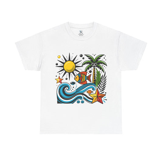 Paradise in Pattern High Contrast Tee