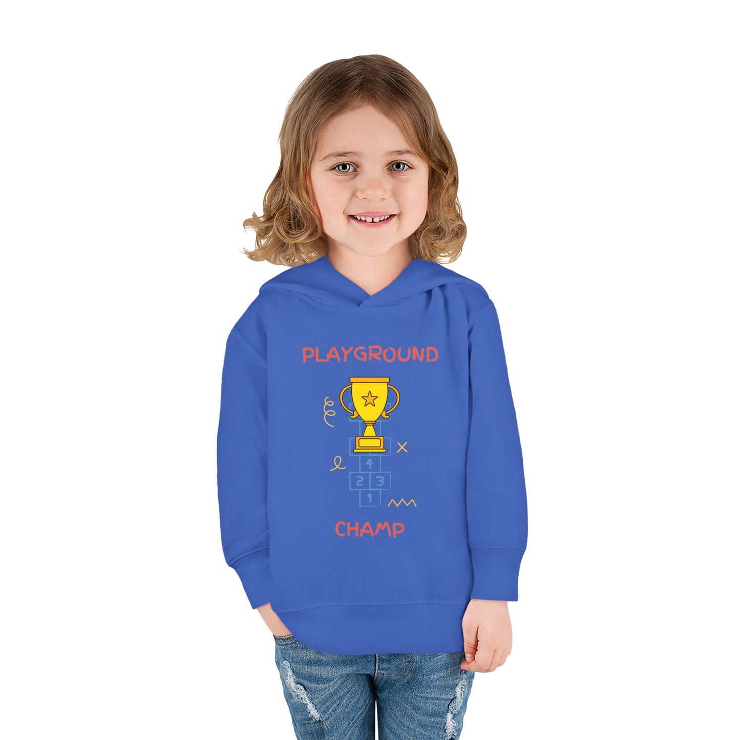 Playground Champ Toddler Fleece Hoodie Vintage Royal Kids clothes