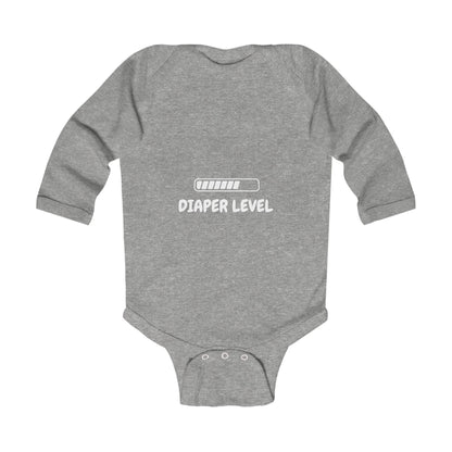 Diaper Level Baby Long Sleeve One-piece
