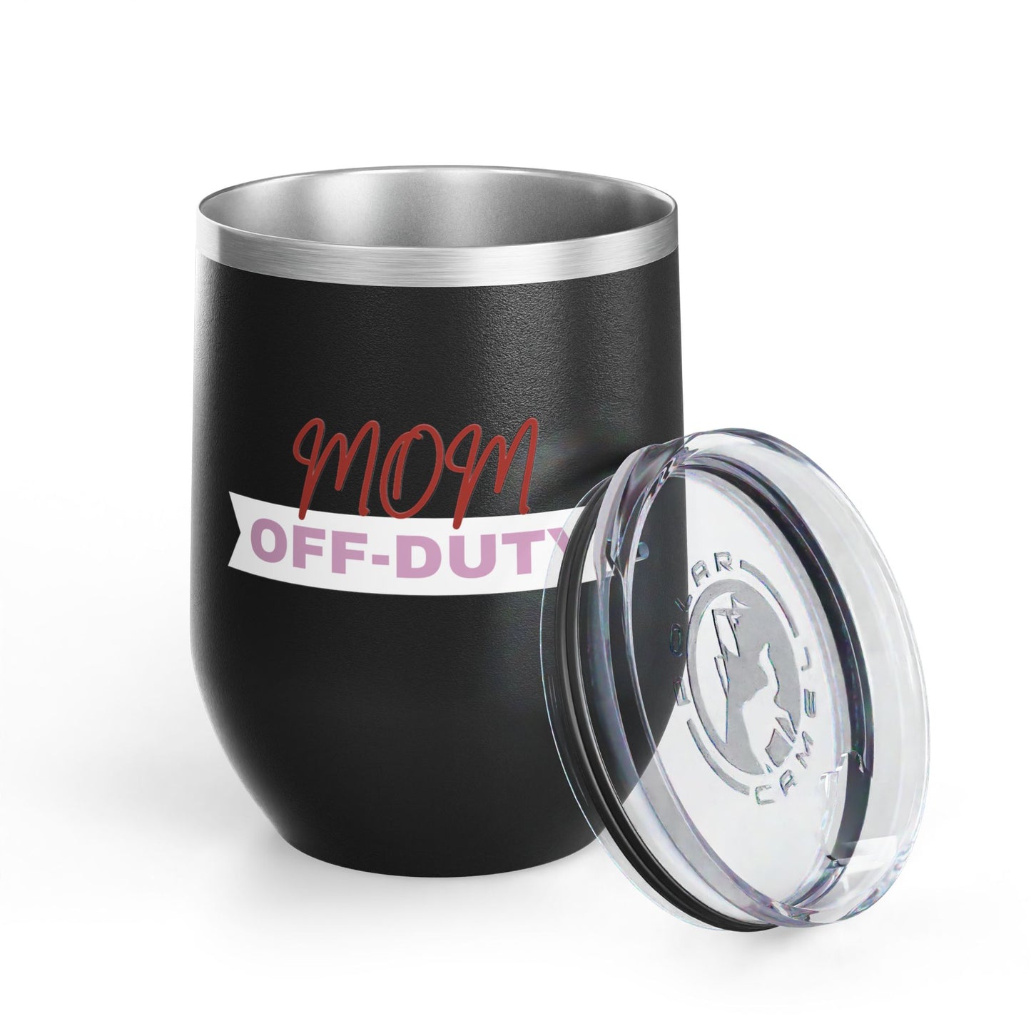 Mom Off Duty Wine Tumbler, 12oz