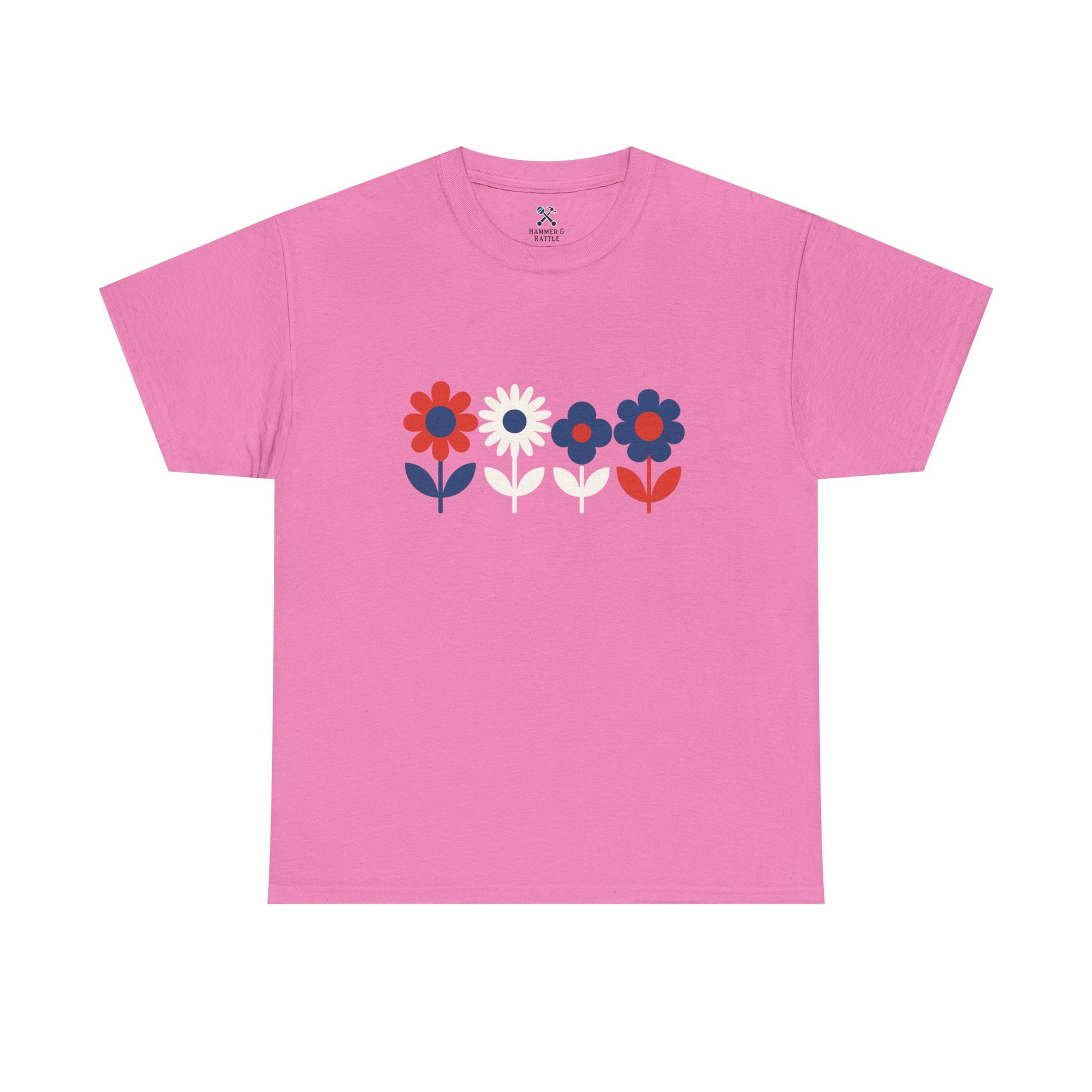 Petals & Patriotism High Contrast Tee Azalea T-Shirt