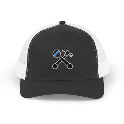 Hammer & Rattle Iconic Trucker Hat Black White One size Hats