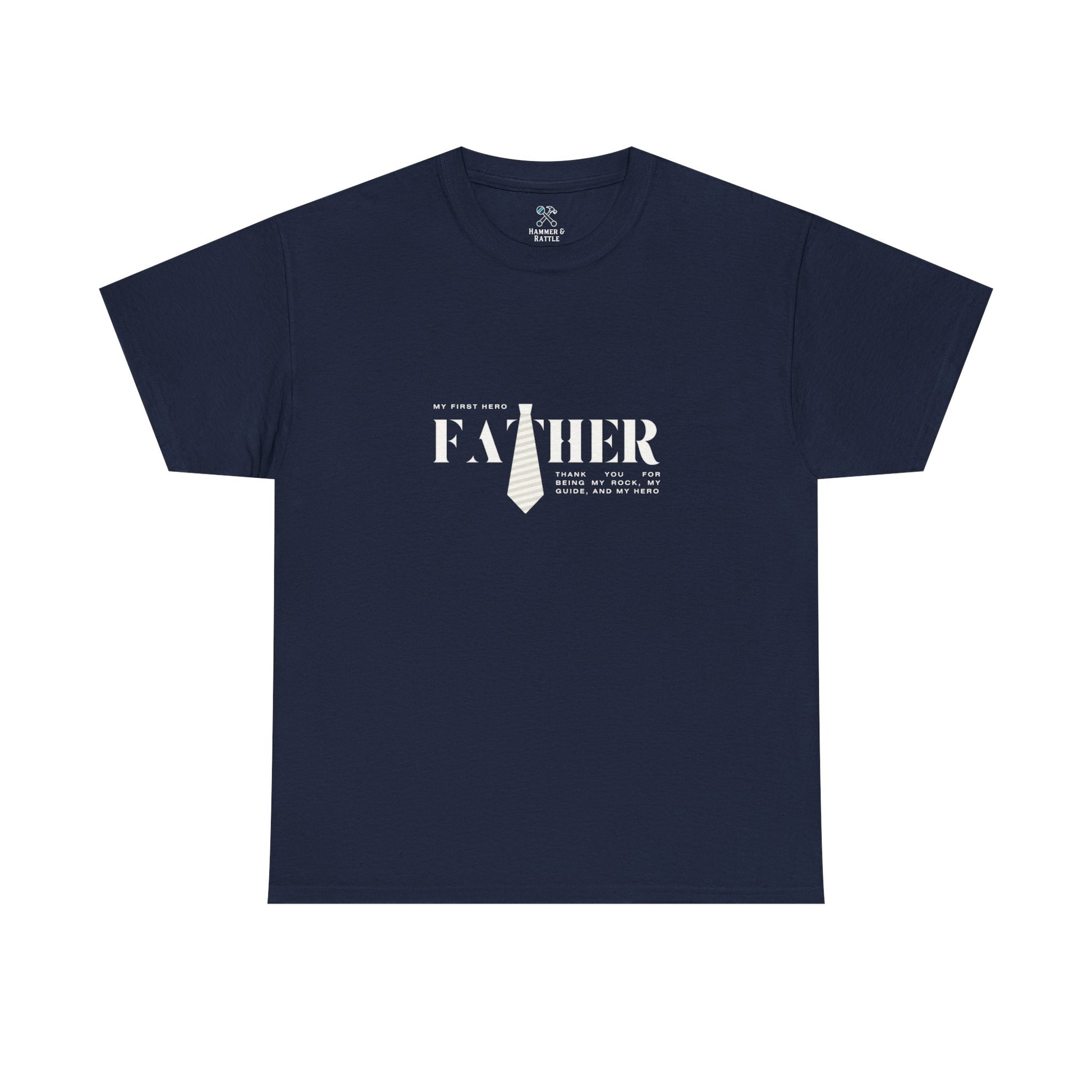 Father My First Hero Tee Navy T-Shirt