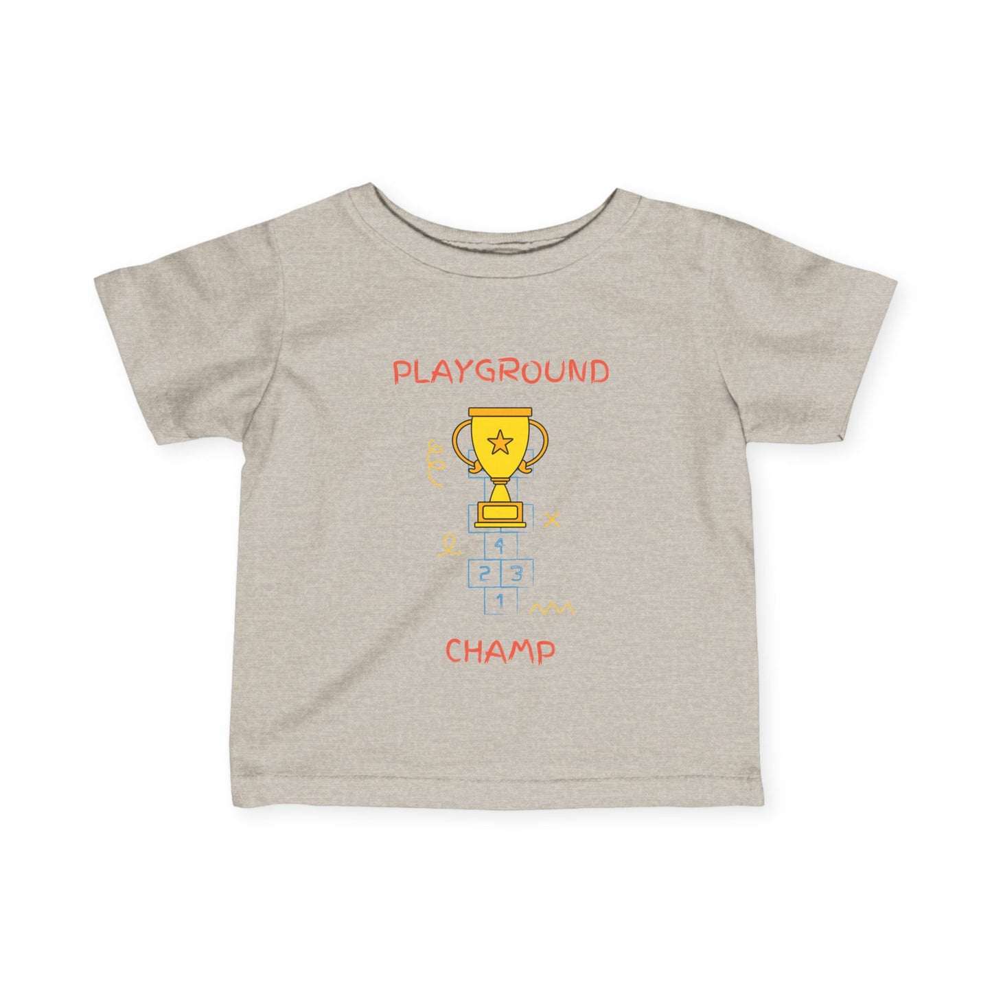 Playground Champ Infant Tee Natural Heather Kids clothes