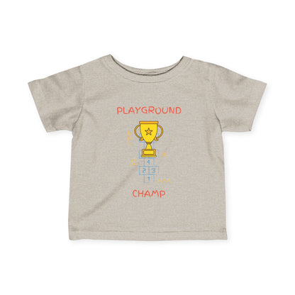 Playground Champ Infant Tee Natural Heather Kids clothes