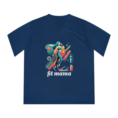 Mom Moves V-Neck Sport Tee